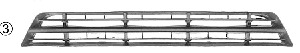 Grila ventilatie, bara protectie 1861590 VAN WEZEL - Caroserie1 Grila ventilatie, bara protectie 1861590 VAN WEZEL - Caroserie1