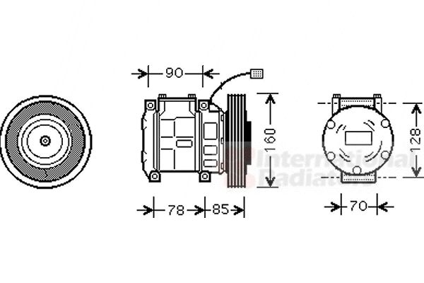 Compresor, climatizare 2500K019 VAN WEZEL - Compresor/piese Compresor, climatizare 2500K019 VAN WEZEL - Compresor/piese