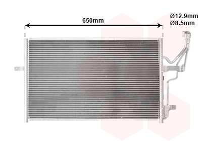 Condensator, climatizare 27005186 VAN WEZEL - Radiator clima Condensator, climatizare 27005186 VAN WEZEL - Radiator clima