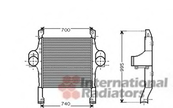 Intercooler, compresor 28004083 VAN WEZEL - Turbocompressor Intercooler, compresor 28004083 VAN WEZEL - Turbocompressor