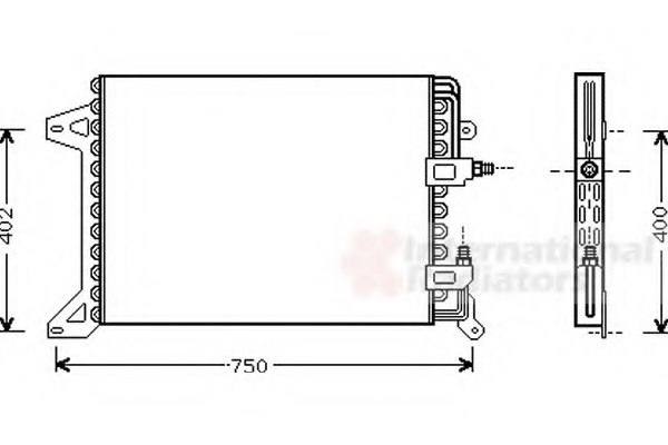 Condensator, climatizare 28005034 VAN WEZEL - Radiator clima Condensator, climatizare 28005034 VAN WEZEL - Radiator clima