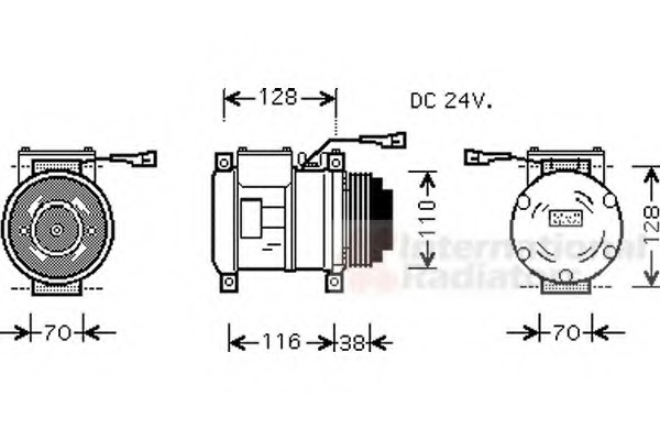 Compresor, climatizare 2800K072 VAN WEZEL - Compresor/piese Compresor, climatizare 2800K072 VAN WEZEL - Compresor/piese