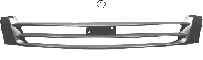 Grila radiator 2815510 VAN WEZEL - Partea frontala/grila radiator