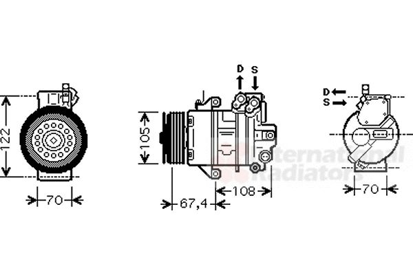 Compresor, climatizare 2900K009 VAN WEZEL - Compresor/piese Compresor, climatizare 2900K009 VAN WEZEL - Compresor/piese