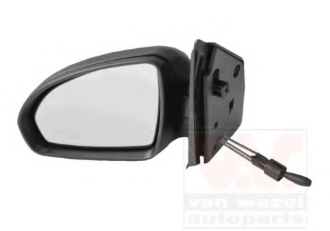 Oglinda exterioara 2911803 VAN WEZEL - Trapa/ capota/ usi/ acoperis escamotabil/ pavilion pliant