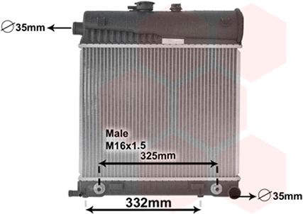 Radiator, racire motor 30002150 VAN WEZEL - Radiator apa/piese