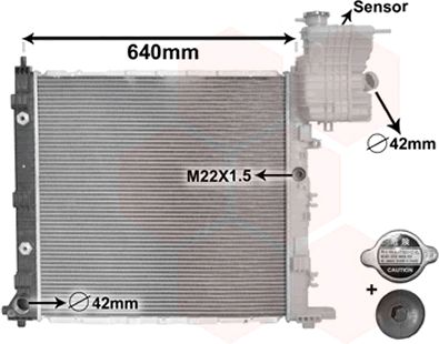 Radiator, racire motor 30002216 VAN WEZEL - Radiator apa/piese Radiator, racire motor 30002216 VAN WEZEL - Radiator apa/piese