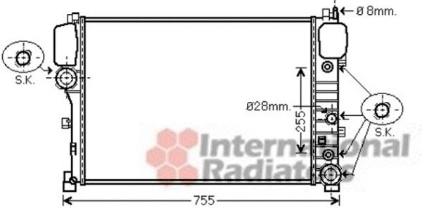 Radiator, racire motor 30002447 VAN WEZEL - Radiator apa/piese Radiator, racire motor 30002447 VAN WEZEL - Radiator apa/piese