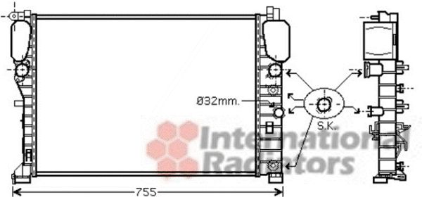 Radiator, racire motor 30002449 VAN WEZEL - Radiator apa/piese Radiator, racire motor 30002449 VAN WEZEL - Radiator apa/piese