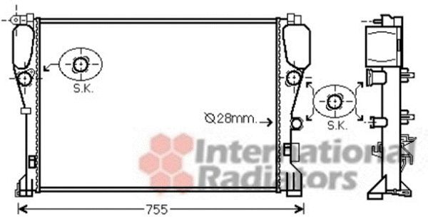 Radiator, racire motor 30002468 VAN WEZEL - Radiator apa/piese Radiator, racire motor 30002468 VAN WEZEL - Radiator apa/piese