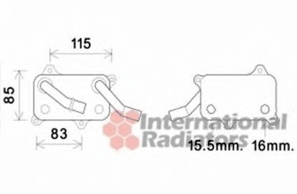 Radiator ulei, ulei motor 30003555 VAN WEZEL - Radiator ulei Radiator ulei, ulei motor 30003555 VAN WEZEL - Radiator ulei