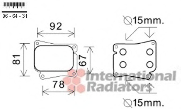 Radiator ulei, ulei motor 30003559 VAN WEZEL - Radiator ulei Radiator ulei, ulei motor 30003559 VAN WEZEL - Radiator ulei