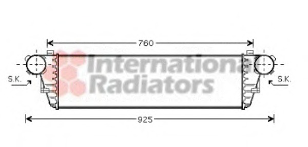 Intercooler, compresor 30004297 VAN WEZEL - Turbocompressor Intercooler, compresor 30004297 VAN WEZEL - Turbocompressor