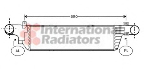Intercooler, compresor 30004320 VAN WEZEL - Turbocompressor Intercooler, compresor 30004320 VAN WEZEL - Turbocompressor