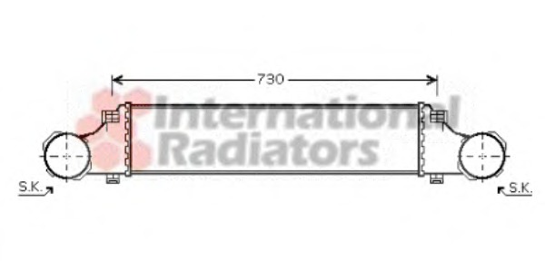 Intercooler, compresor 30004354 VAN WEZEL - Turbocompressor Intercooler, compresor 30004354 VAN WEZEL - Turbocompressor