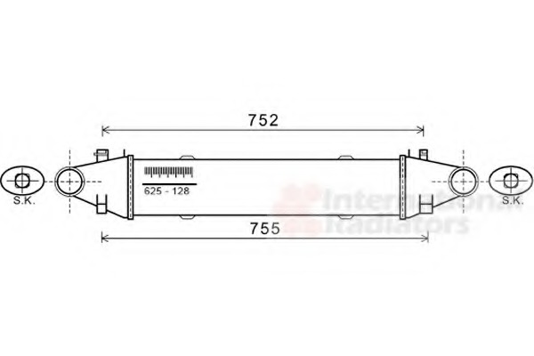 Intercooler, compresor 30004556 VAN WEZEL - Turbocompressor Intercooler, compresor 30004556 VAN WEZEL - Turbocompressor