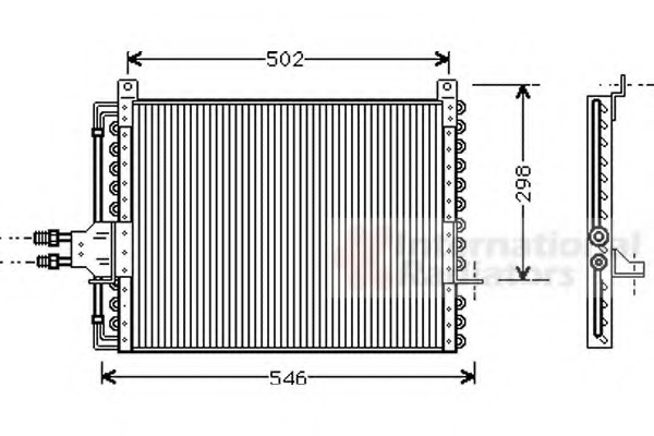 Condensator, climatizare 30005205 VAN WEZEL - Radiator clima Condensator, climatizare 30005205 VAN WEZEL - Radiator clima