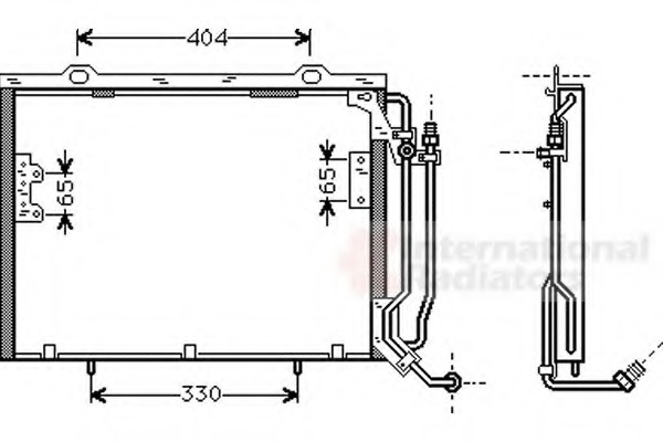 Condensator, climatizare 30005279 VAN WEZEL - Radiator clima