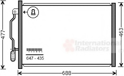 Condensator, climatizare 30005605 VAN WEZEL - Radiator clima Condensator, climatizare 30005605 VAN WEZEL - Radiator clima