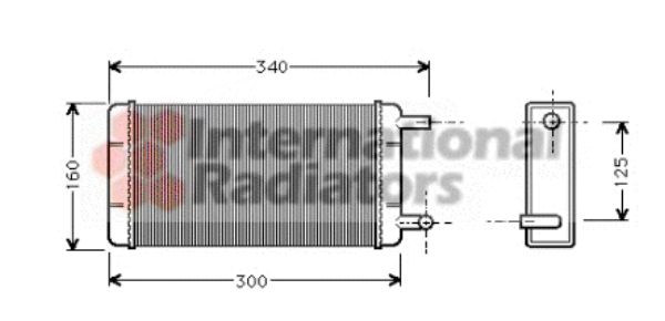 Schimbator caldura, incalzire habitaclu 30006108 VAN WEZEL - Radiator incalzire interior Schimbator caldura, incalzire habitaclu 30006108 VAN WEZEL - Radiator incalzire interior
