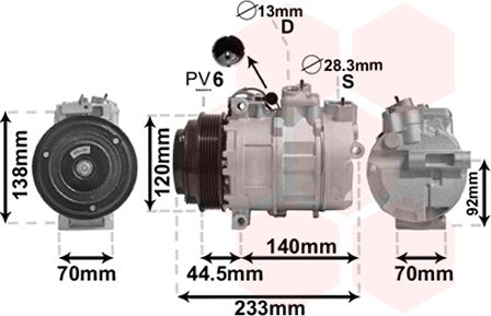Compresor, climatizare 3000K277 VAN WEZEL - Compresor/piese Compresor, climatizare 3000K277 VAN WEZEL - Compresor/piese