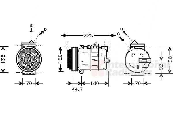 Compresor, climatizare 3000K369 VAN WEZEL - Compresor/piese Compresor, climatizare 3000K369 VAN WEZEL - Compresor/piese