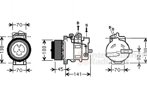 Compresor, climatizare 3000K428 VAN WEZEL - Compresor/piese Compresor, climatizare 3000K428 VAN WEZEL - Compresor/piese