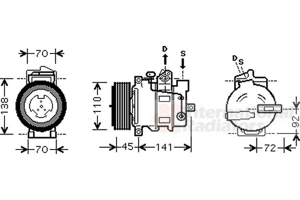 Compresor, climatizare 3000K432 VAN WEZEL - Compresor/piese Compresor, climatizare 3000K432 VAN WEZEL - Compresor/piese