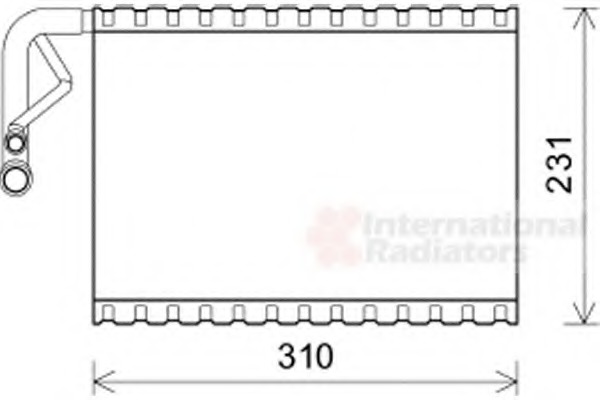 evaporator,aer conditionat 3000V544 VAN WEZEL - Vaporizator evaporator,aer conditionat 3000V544 VAN WEZEL - Vaporizator