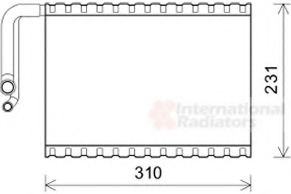 evaporator,aer conditionat 3000V545 VAN WEZEL - Vaporizator evaporator,aer conditionat 3000V545 VAN WEZEL - Vaporizator