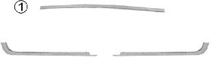 Banda de protectie, bara de protectie 3028451 VAN WEZEL - Bandouri decorative/de protectie , embleme Banda de protectie, bara de protectie 3028451 VAN WEZEL - Bandouri decorative/de protectie , embleme