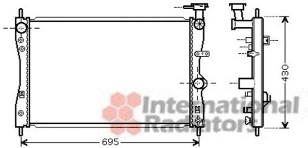 Radiator, racire motor 32002172 VAN WEZEL - Radiator apa/piese Radiator, racire motor 32002172 VAN WEZEL - Radiator apa/piese