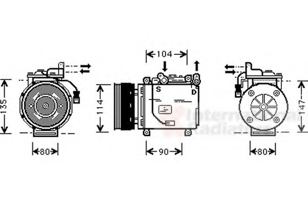 Compresor, climatizare 3200K038 VAN WEZEL - Compresor/piese Compresor, climatizare 3200K038 VAN WEZEL - Compresor/piese