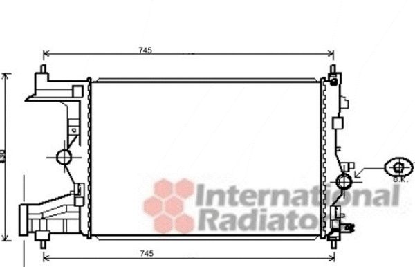 Radiator, racire motor 37002484 VAN WEZEL - Radiator apa/piese Radiator, racire motor 37002484 VAN WEZEL - Radiator apa/piese
