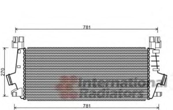 Intercooler, compresor 37004549 VAN WEZEL - Turbocompressor Intercooler, compresor 37004549 VAN WEZEL - Turbocompressor
