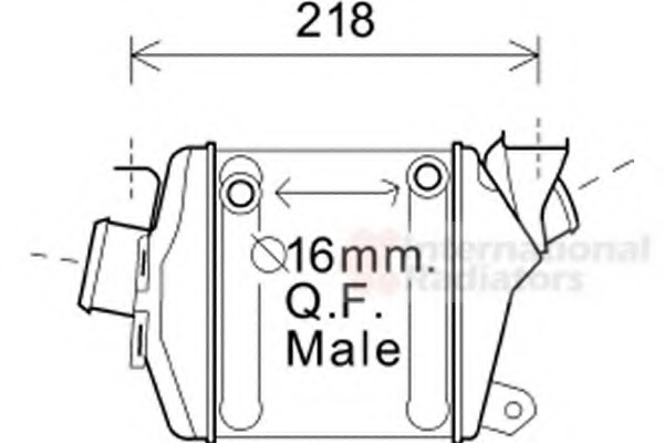 Intercooler, compresor 37004598 VAN WEZEL - Turbocompressor Intercooler, compresor 37004598 VAN WEZEL - Turbocompressor