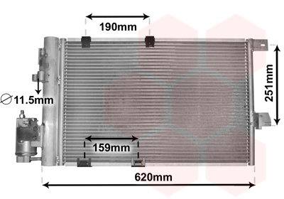 Condensator, climatizare 37005251 VAN WEZEL - Radiator clima Condensator, climatizare 37005251 VAN WEZEL - Radiator clima