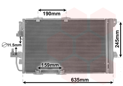 Condensator, climatizare 37005326 VAN WEZEL - Radiator clima Condensator, climatizare 37005326 VAN WEZEL - Radiator clima