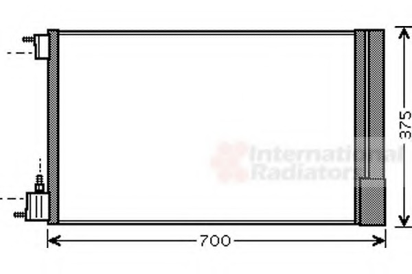 Condensator, climatizare 37005478 VAN WEZEL - Radiator clima Condensator, climatizare 37005478 VAN WEZEL - Radiator clima