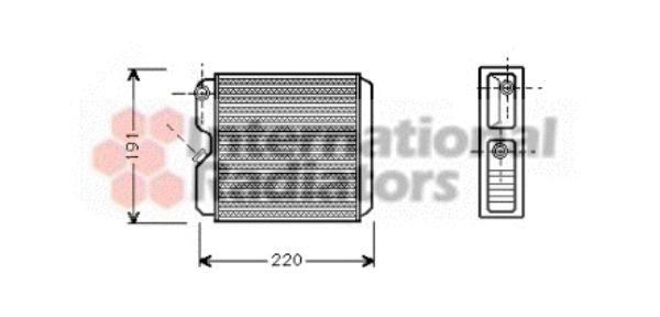 Schimbator caldura, incalzire habitaclu 37006240 VAN WEZEL - Schimbator caldura Schimbator caldura, incalzire habitaclu 37006240 VAN WEZEL - Schimbator caldura