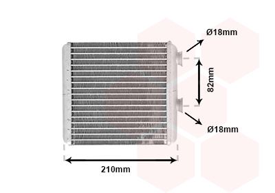 Schimbator caldura, incalzire habitaclu 37006353 VAN WEZEL - Radiator incalzire interior Schimbator caldura, incalzire habitaclu 37006353 VAN WEZEL - Radiator incalzire interior