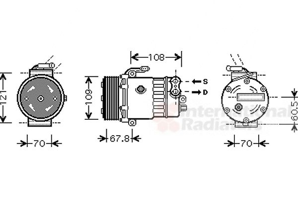Compresor, climatizare 3700K139 VAN WEZEL - Compresor/piese Compresor, climatizare 3700K139 VAN WEZEL - Compresor/piese