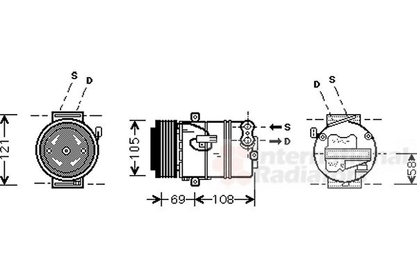 Compresor, climatizare 3700K426 VAN WEZEL - Compresor/piese Compresor, climatizare 3700K426 VAN WEZEL - Compresor/piese