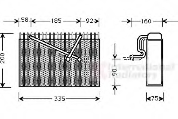 evaporator,aer conditionat 3700V298 VAN WEZEL - Vaporizator evaporator,aer conditionat 3700V298 VAN WEZEL - Vaporizator