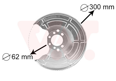 protectie stropire,disc frana 3745371 VAN WEZEL - Frana disc protectie stropire,disc frana 3745371 VAN WEZEL - Frana disc