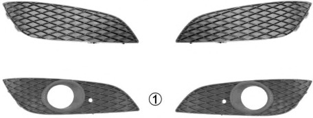 Grila ventilatie, bara protectie 3748592 VAN WEZEL - Partea frontala/grila radiator