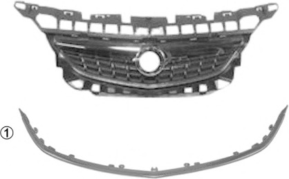 Grila radiator 3749510 VAN WEZEL - Elemente/piese montaj