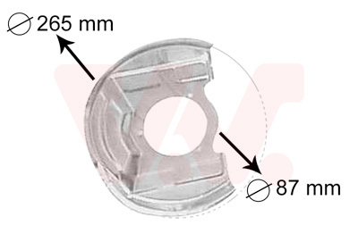 protectie stropire,disc frana 3770371 VAN WEZEL - Frana disc protectie stropire,disc frana 3770371 VAN WEZEL - Frana disc