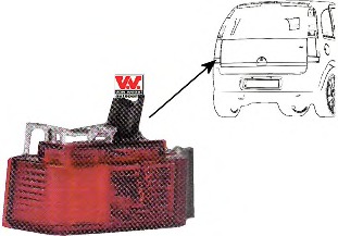 Lumina de ceata spate / Lampa spate 3782927 VAN WEZEL - Stopuri / elemente Lumina de ceata spate / Lampa spate 3782927 VAN WEZEL - Stopuri / elemente