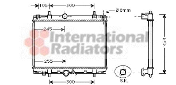 Radiator, racire motor 40002198 VAN WEZEL - Radiator apa/piese Radiator, racire motor 40002198 VAN WEZEL - Radiator apa/piese
